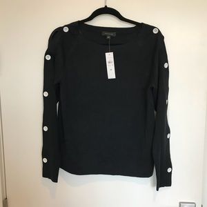 Ann Taylor medium button sleeve sweater